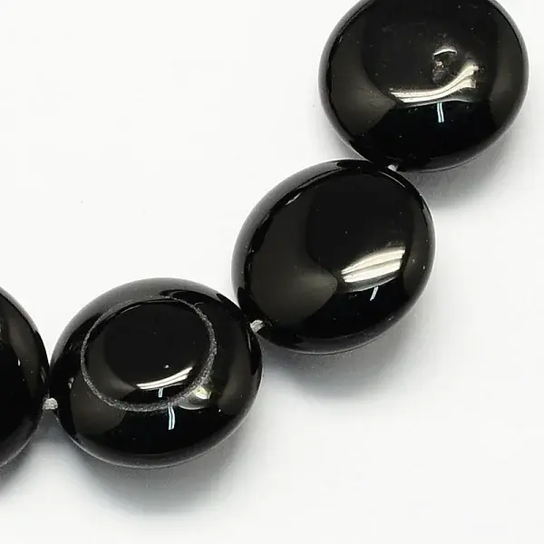 Dyed Natural Black Onyx Beads Strands
