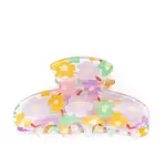 Flower PVC Claw Hair Clips