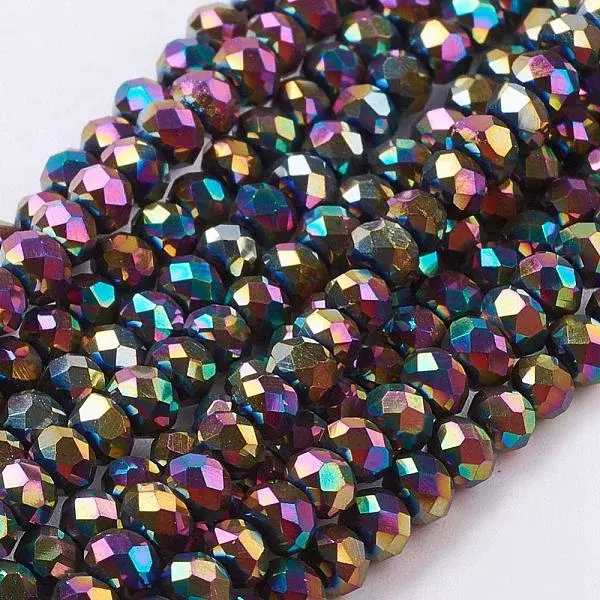 Electroplate Glass Beads Strands