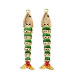 Brass Micro Pave Cubic Zirconia Pendants