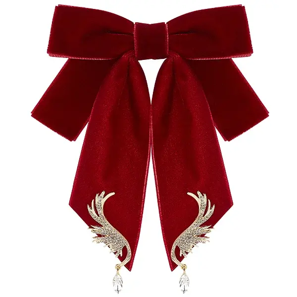 Polyester Ribbon Bowknot Brooch