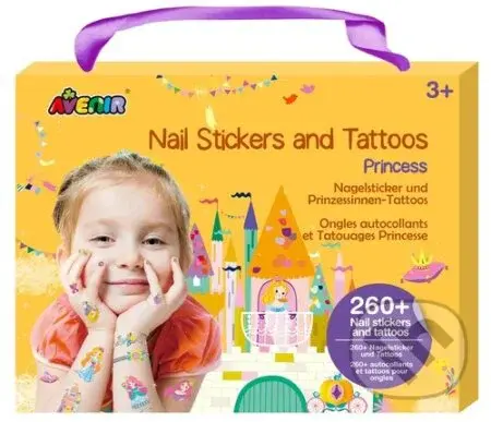 Nálepky na nehty a tetování - Princezny