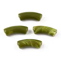 Opaque Two Tone Color Acrylic Beads