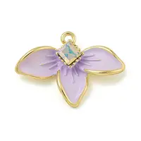 Rack Plating Alloy Rhinestone Pendants