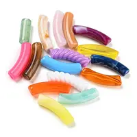 Acrylic Curved Tube Beads