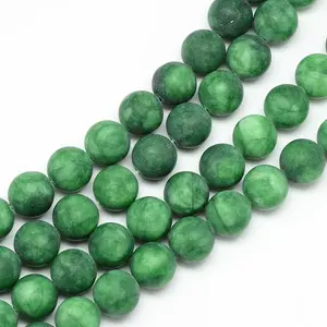 Natural White Jade Bead Strands