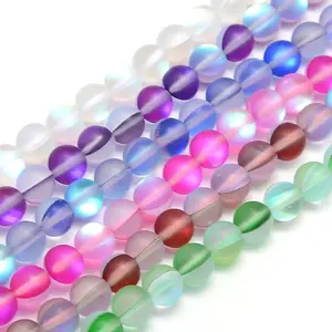 Synthetic Moonstone Beads Strands