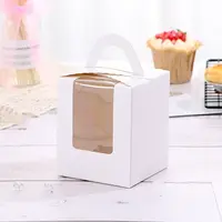 Foldable Individual Kraft Paper Cake Box