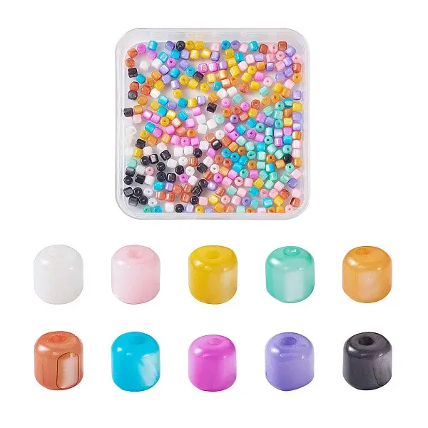 300Pcs 10 Colors Natural Freshwater Shell Beads