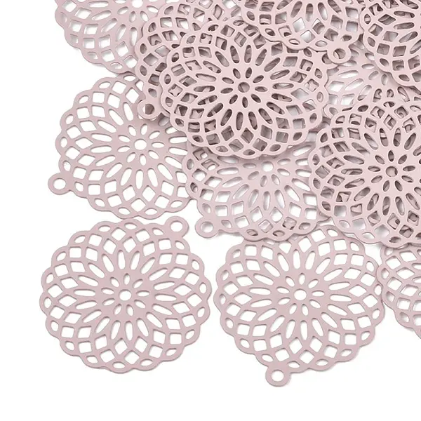 430 Stainless Steel Filigree Pendants
