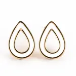 Brass Enamel Stud Earring Findings