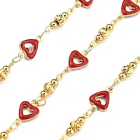 Brass Heart Link Chains