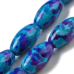 Spray Painted Synthetic Turquoise Beads Strands