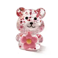 Transparent Resin Little Bear Ornament