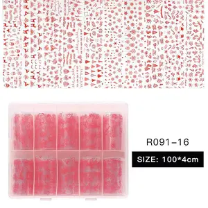 10Rolls Nail Art Transfer Stickers