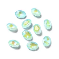 Mocha Fluorescent Style Glass Rhinestone Cabochons