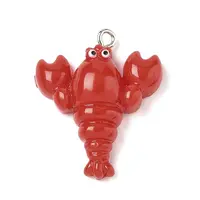 Opaque Resin Lobster Cray Pendants