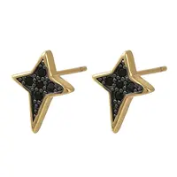 Rack Plating Brass Micro Pave Cubic Zirconia Stud Earring