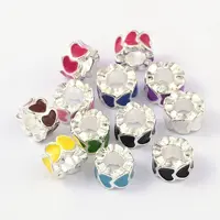 Alloy Enamel European Beads