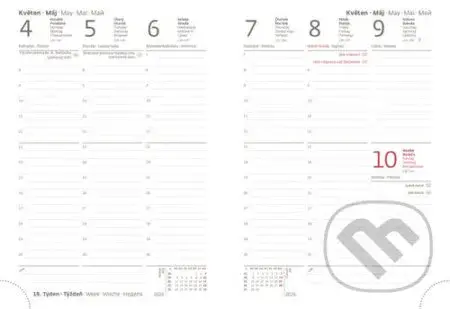 Týdenní diář 2026 B6 Vario Kaleidoscope s gumičkou