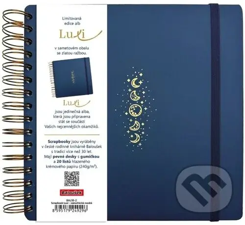 Scrapbook Luxi lamino námořnická modrá