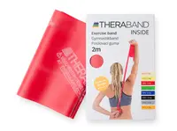 THERA-BAND Inside posilovací guma 2 m, červená, středně silná