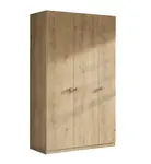 Třídveřová šatní skříň cody - dub světlý