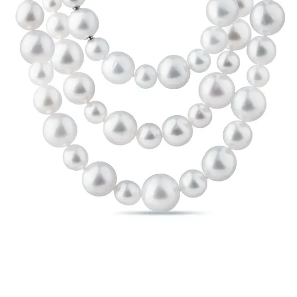 Originální perlová šňůra z perel Jižního Pacifiku KLENOTA