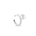 Nasadzovacia náušnica so sladkovodnou perlou v bielom zlate KLENOTA