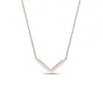 Náhrdelník s príveskom v tvare V z ružového zlata KLENOTA