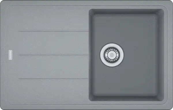Franke Basis - Fragranitový drez BFG 611-78, 78x50 cm, sivý kameň 114.0285.186