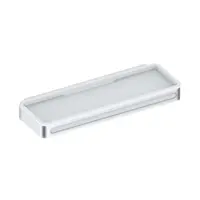 Keuco Plan - Polička, dĺžka 29 cm, so stierkou na sklo, nerezová/biela 14959070051