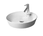 Duravit Cape Cod - Umývadlová misa, priemer 48 cm, 1 otvor na batériu, DuraCeram, s WonderGliss, matná biela 23284832001