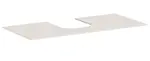 Hansgrohe Xevolos E - Doska pod umývadlo, 118x55 cm, výrez uprostred, matná béžová 54210780