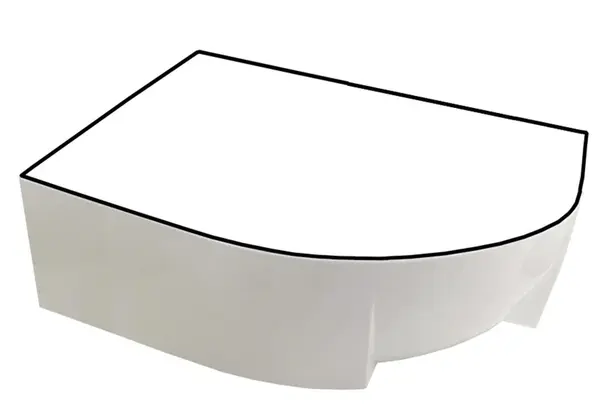 Ravak Vaňové panely - Čelný panel k vani Rosa 95, 1600 mm, ľavý, biela CZ57100A00