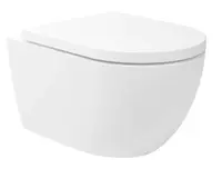 kielle Oudee - Závesné WC s doskou SoftClose, Vortex Rimless, biela 30102003