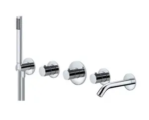 Paffoni Modular Box - Termostatická baterie pod omítku, pro 2 spotřebiče, chrom MDE001CR