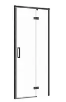 Cersanit Larga - Sprchové dvere 90x195 cm, pravé, čierna/číre sklo S932-124