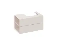 Ravak Lite - Umývadlová skrinka 80x45x43 cm, 2 zásuvky, Alabaster Pink X000001878