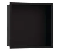 Hansgrohe XtraStoris Individual - Výklenok do steny s designovým rámom, 30x30x10 cm, matná čierna 56098670