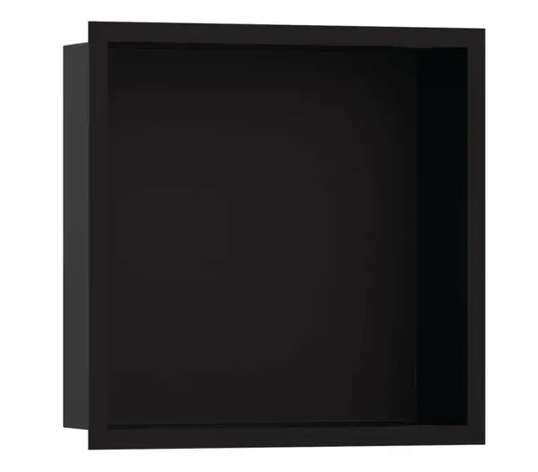 Hansgrohe XtraStoris Individual - Výklenok do steny s designovým rámom, 30x30x10 cm, matná čierna 56098670