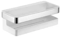 Keuco Collection Moll - Polička, dĺžka 24 cm, biela/chróm 12758010000