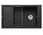 Blanco Elon XL 8 - Silgranitový drez, 86x50 cm, s príslušenstvom, čierna 525886