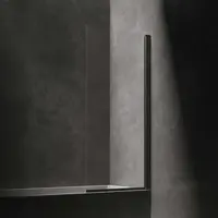 OMNIRES Kingston - Vaňová zástena 70x150 cm, číre sklo/matná čierna XHE85BLTR