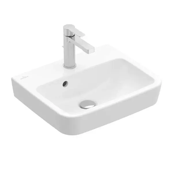 Villeroy & Boch O.novo - Umývadielko 50x37 cm, s prepadom, otvor na batériu, CeramicPlus, alpská biela 434450R1