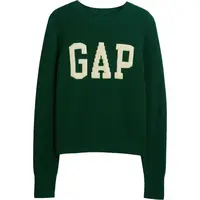 GAP V-FRCH- LOGO SWEATER Dámský svetr, tmavě zelená, velikost