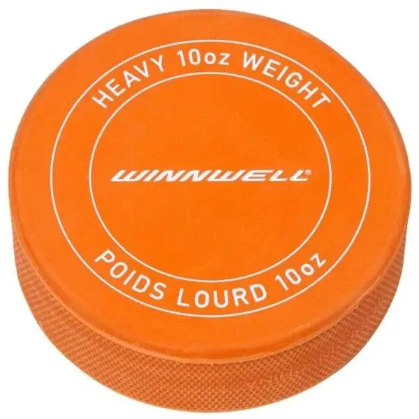 WINNWELL HOKEJOVÝ PUK S LOGEM Hokejový puk, oranžová, velikost