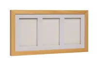 Trojrámik, Baby odtlačok v rámčeku - darčeková sada pre bábätko - prírodná