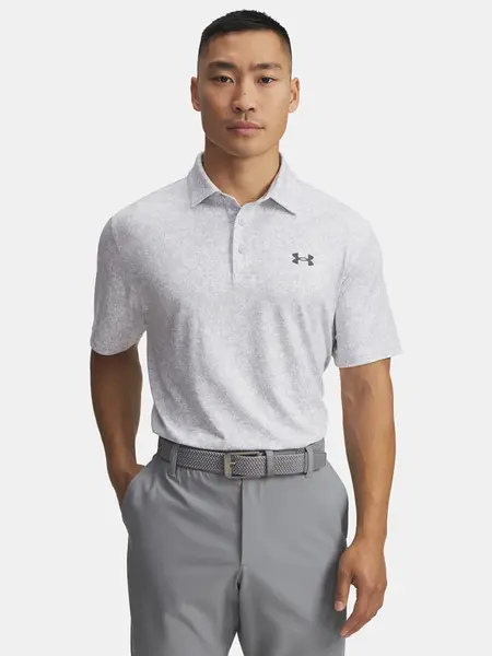 Pánské tričko Under Armour UA Playoff 3.0 Printed Polo-WHT - Pánské