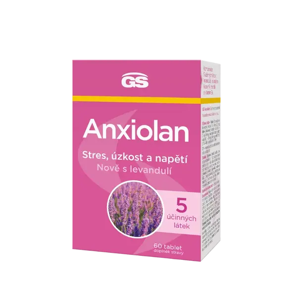 GS Anxiolan s levandulí, 60 tablet